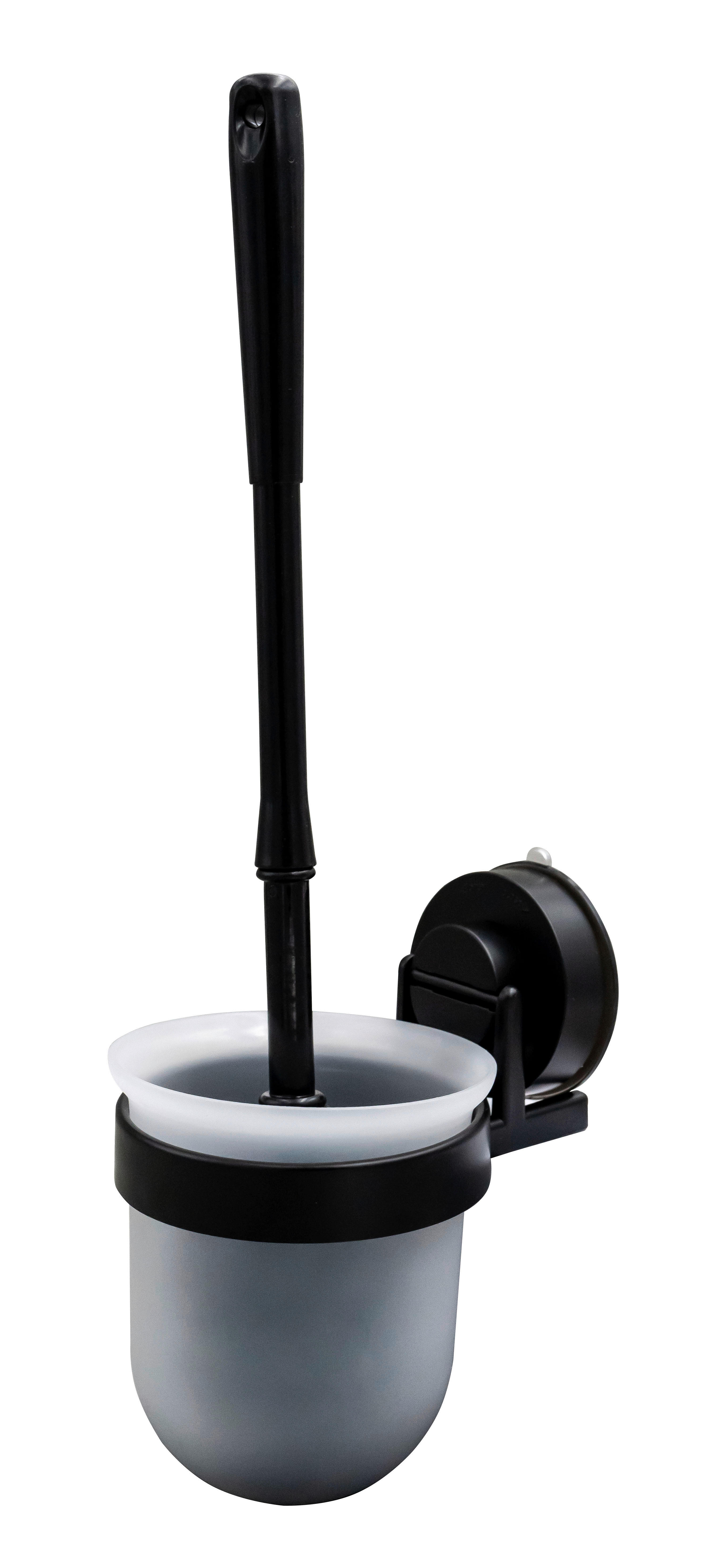WC-BÜRSTENGARNITUR in Kunststoff  Kunststoff   - Transparent/Schwarz, Basics, Kunststoff (10/36,5/13,5cm) - Sadena