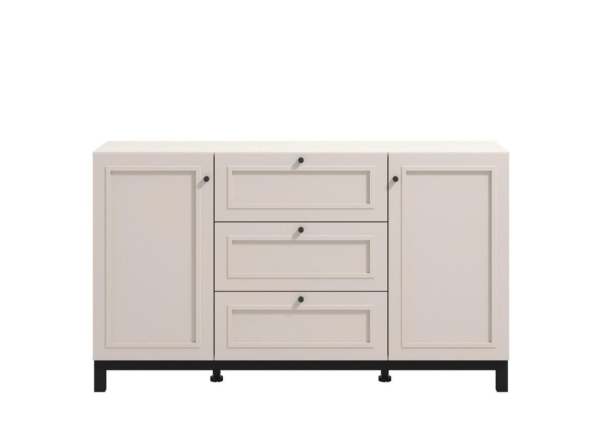 KOMÓD 154/89/42 cm  - kasmír, Basics, faalapú anyag (154/89/42cm) - Ti'me
