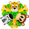 KINDERDECKENLEUCHTE Safari 36/14 cm   - Gelb/Braun, Basics, Holzwerkstoff/Kunststoff (36/14cm)