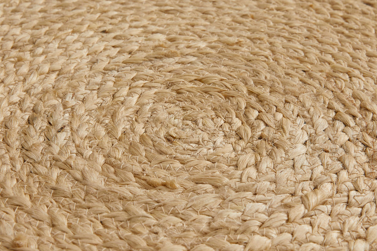 JUTETEPPICH 120 cm Jute Creme  - Creme, KONVENTIONELL, Textil (120cm)
