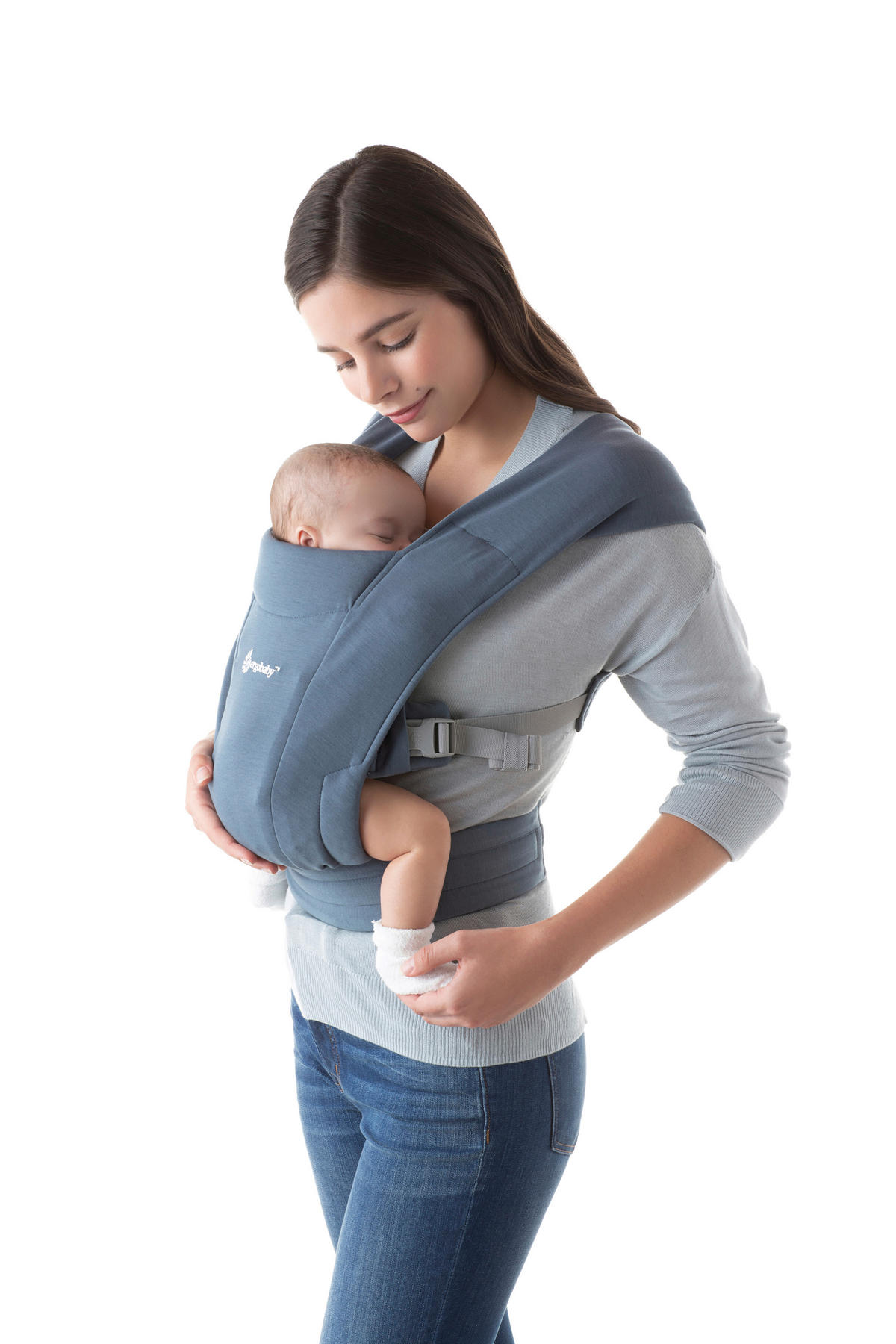 BABYTRAGE Embrace  - Pastellblau, Basics, Textil (17,4/12,4/26,5cm) - Ergo Baby