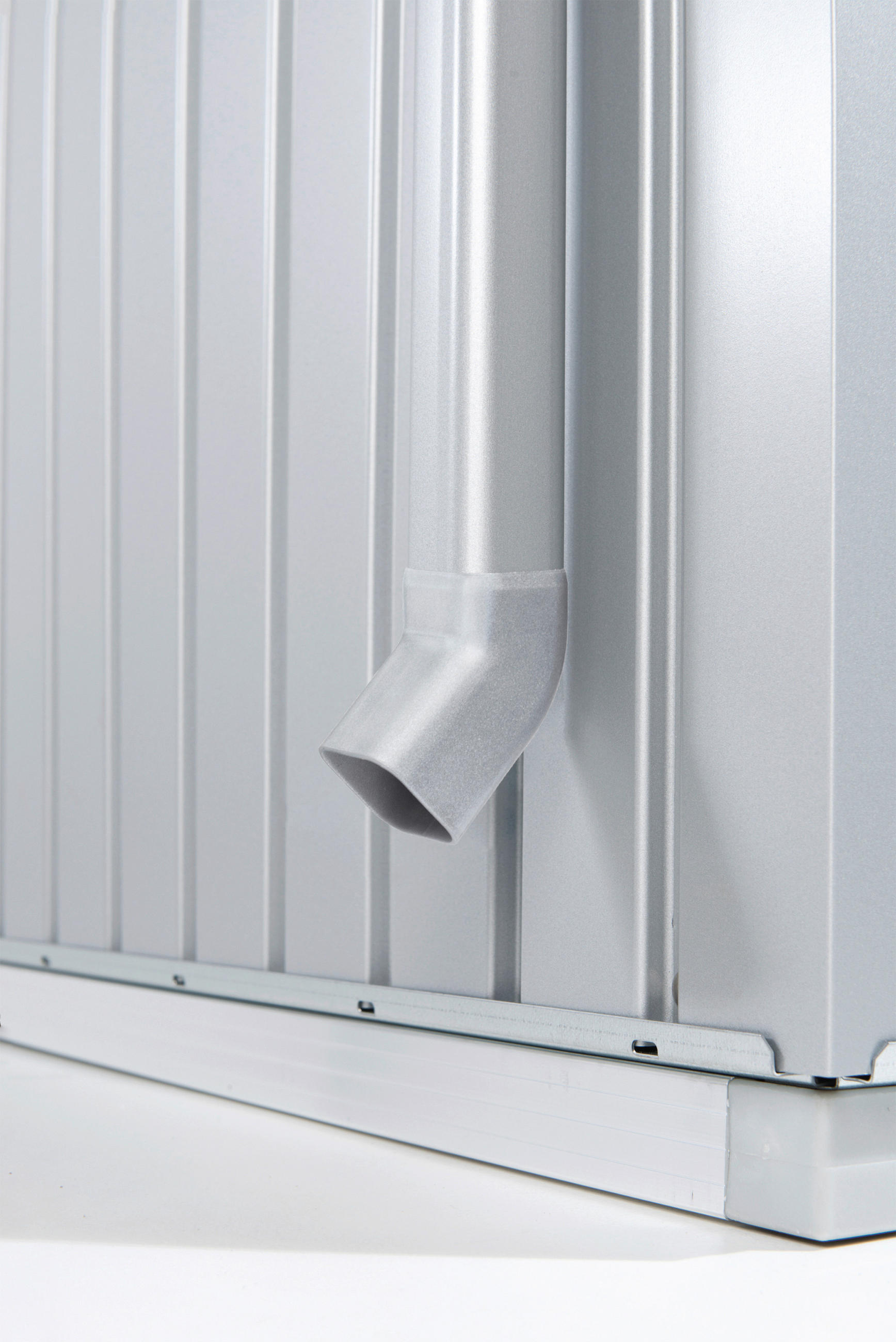 REGENFALLROHR - Silberfarben, Design, Metall (4/170/4cm) - Biohort