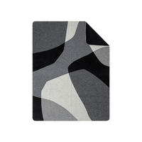 TAKARÓ 150/200 cm  - fekete/fehér, Basics, textil (150/200cm)