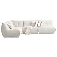 HÖRNSOFFA i manchester vit  - vit, Trend, textil (210/315cm) - Livetastic