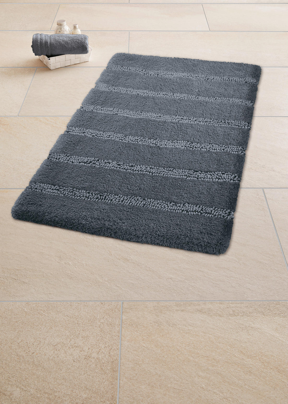 FÜRDŐSZOBASZŐNYEG  60/100 cm  többszínű   - többszínű, Basics, műanyag (60/100cm) - Kleine Wolke