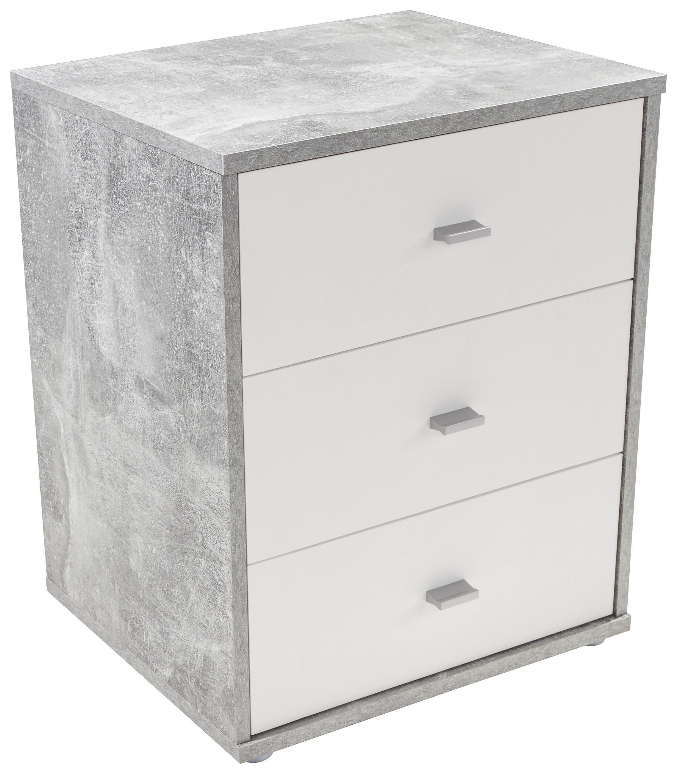NACHTSCHRANK 50/54,8/34,6 cm  - Chromfarben/Hellgrau, KONVENTIONELL, Holzwerkstoff/Kunststoff (50/54,8/34,6cm)