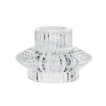 KERZENHALTER - Klar, Basics, Glas (7,7/5,7cm) - Ambia Home