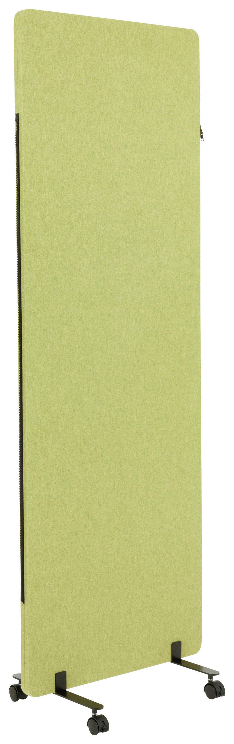 MELLANVÄGG  i metall, plast, textil  ljusgrön  - ljusgrön, Basics, metall/textil (60/177/3cm) - MID.YOU