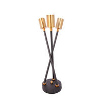 STOLNÍ LAMPA, E27, 20/20/45 cm - černá/barvy zlata, Trend, kov (20/20/45cm) - MID.YOU