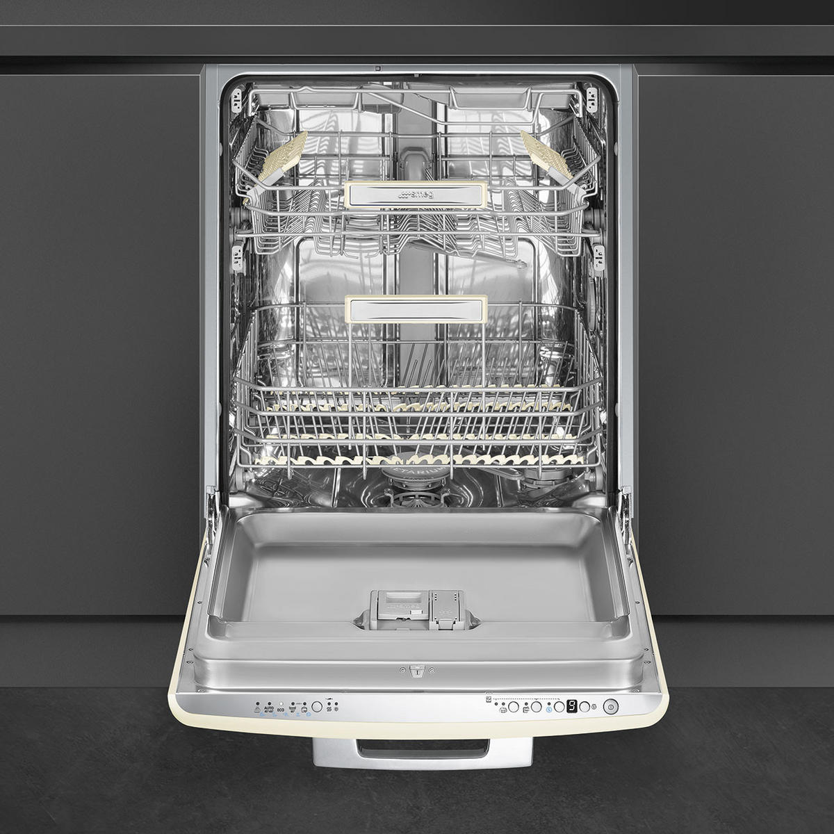 GESCHIRRSPÜLER STFABCR3  - Creme, Basics, Metall (59,8/81,8/58,4cm) - SMEG