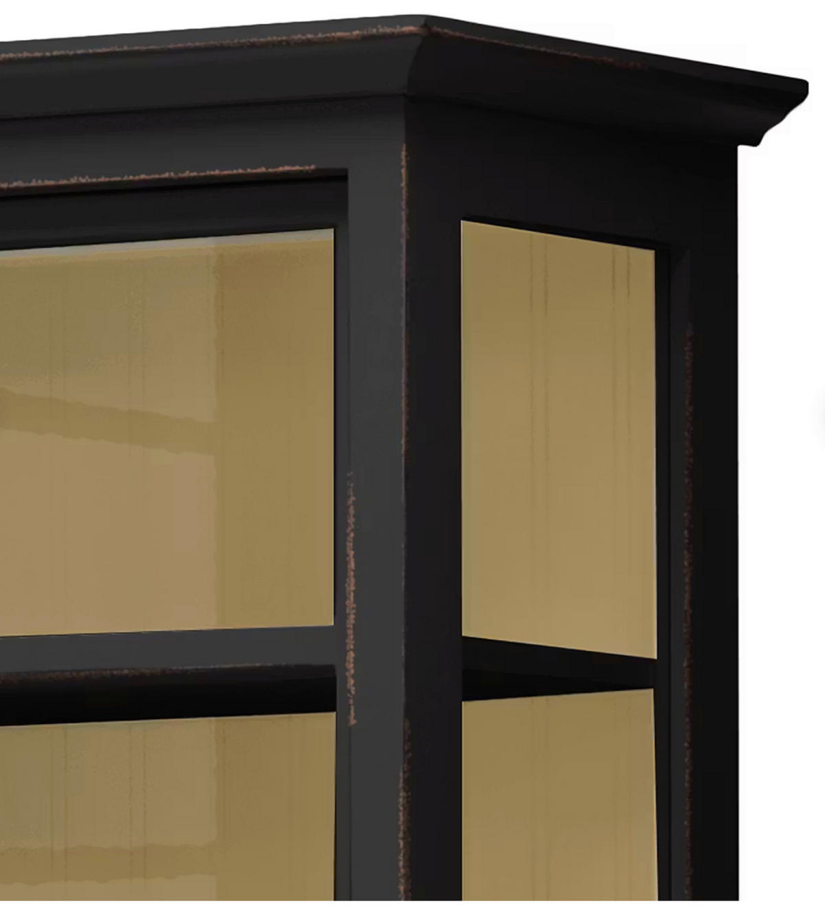 HIGHBOARD UrbanClass  in 190,5/219,5/49 cm  - Creme/Schwarz, LIFESTYLE, Glas/Holz (190,5/219,5/49cm) - Livetastic