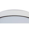 DECKENLEUCHTE 40/7 cm  - Walnussfarben/Schwarz, Trend, Kunststoff/Metall (40/7cm) - Novel