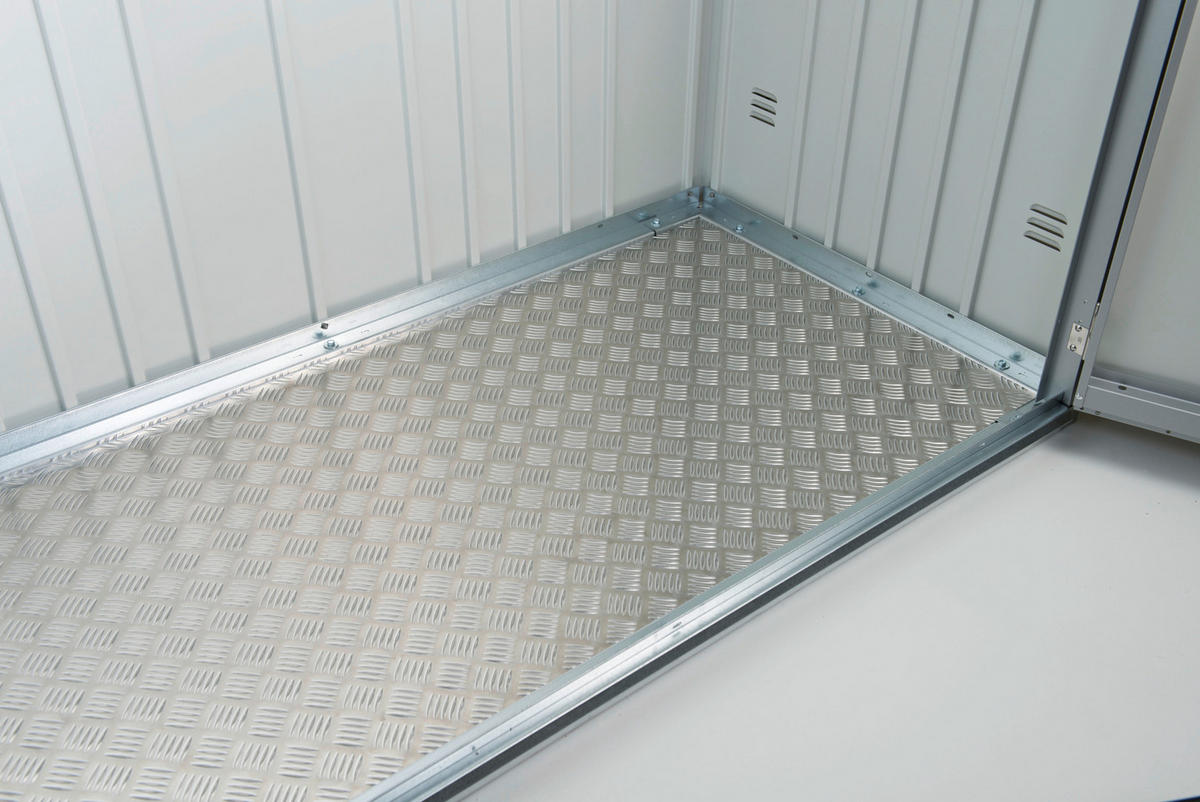 BODENPLATTE 213,5/0,2/69,5 cm Metall  - Alufarben, Design, Metall (213,5/0,2/69,5cm) - Biohort