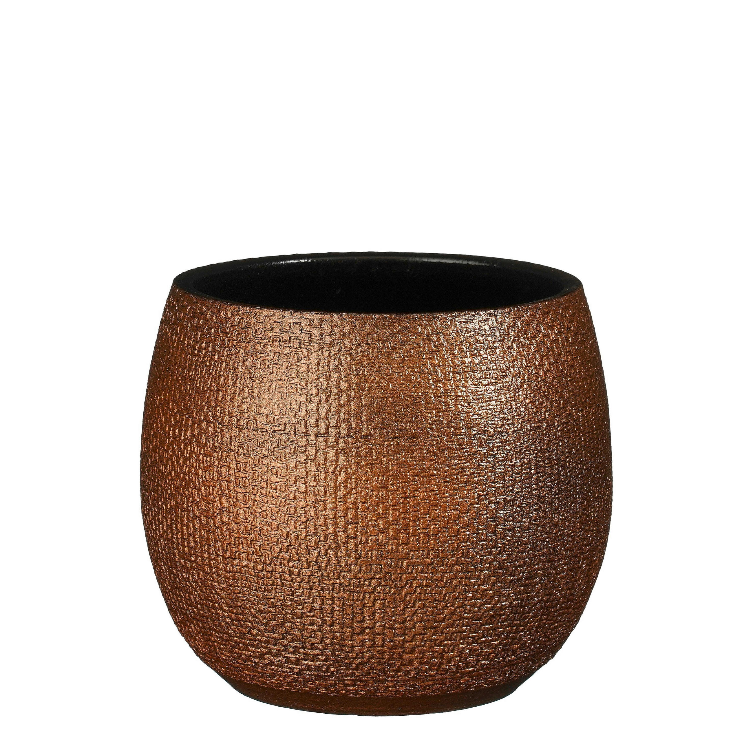 VIRÁGKASPÓ  - bronz, Basics, kerámia (16/16/16cm)