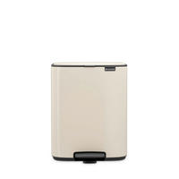 KOŠ S NOŽNOM PAPUČICOM  12 l  Bo  - bež/antracit, Design, metal/plastika (29/36,5/25,5cm) - Brabantia