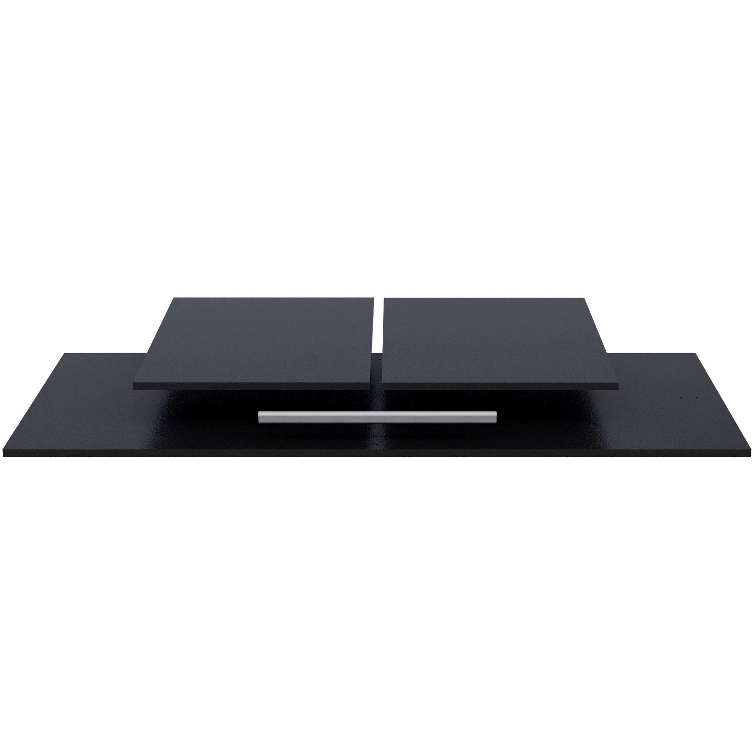Livetastic Inneneinteilung Connect Schwarz 55x121x3 cm