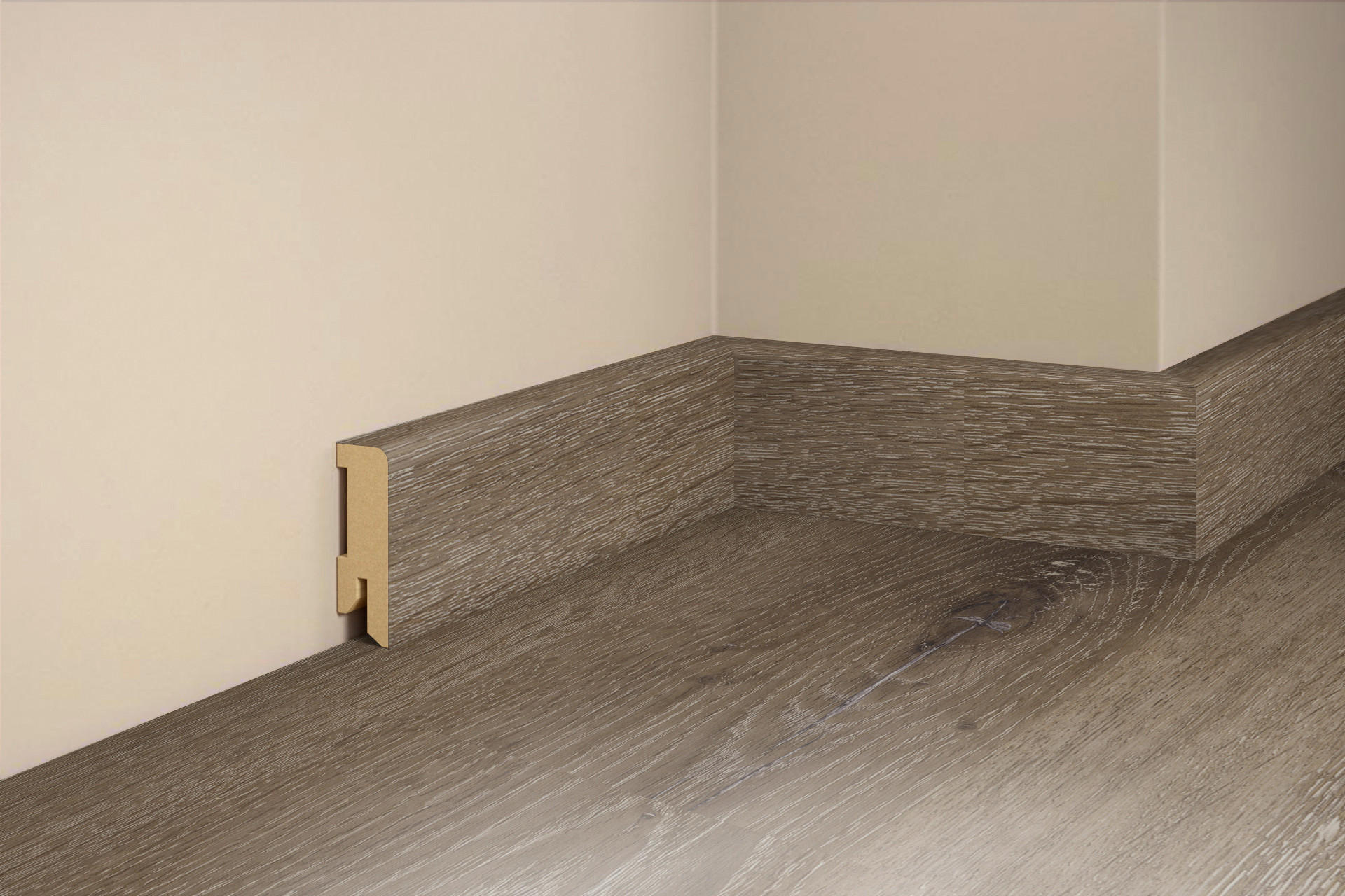 SOCKELLEISTE, Eiche Erz  - Basics, Holz (240/5/1,6cm) - Tilo