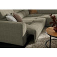 ECKSOFA in Struktur Hellbraun  284/205 cm  - Hellbraun/Schwarz, Design, Kunststoff/Textil (284/205cm) - Xora