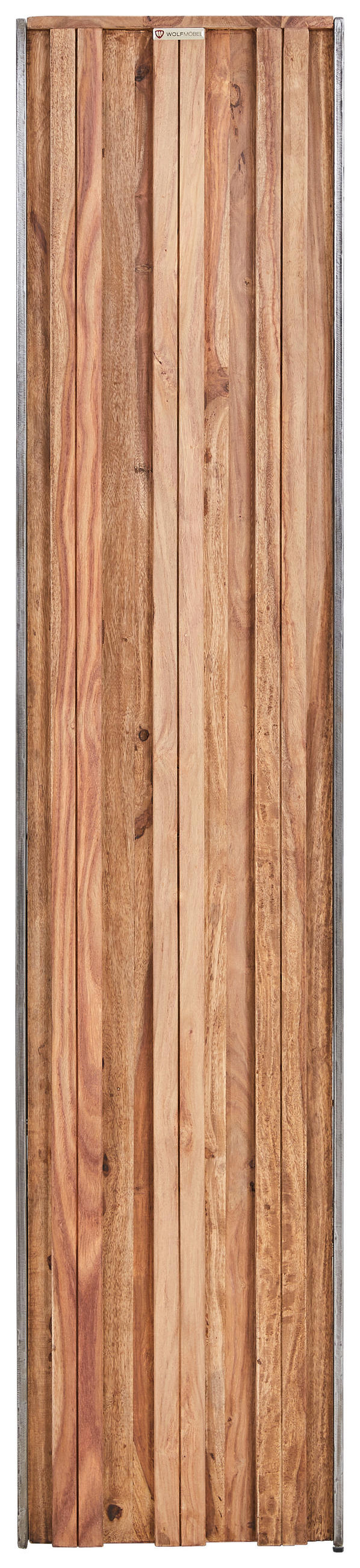 REGÁL, farba indického palisandra, indický palisander, 90/180/38 cm - prírodná farba/farba indického palisandra, Modern, kov/drevo (90/180/38cm) - MID.YOU