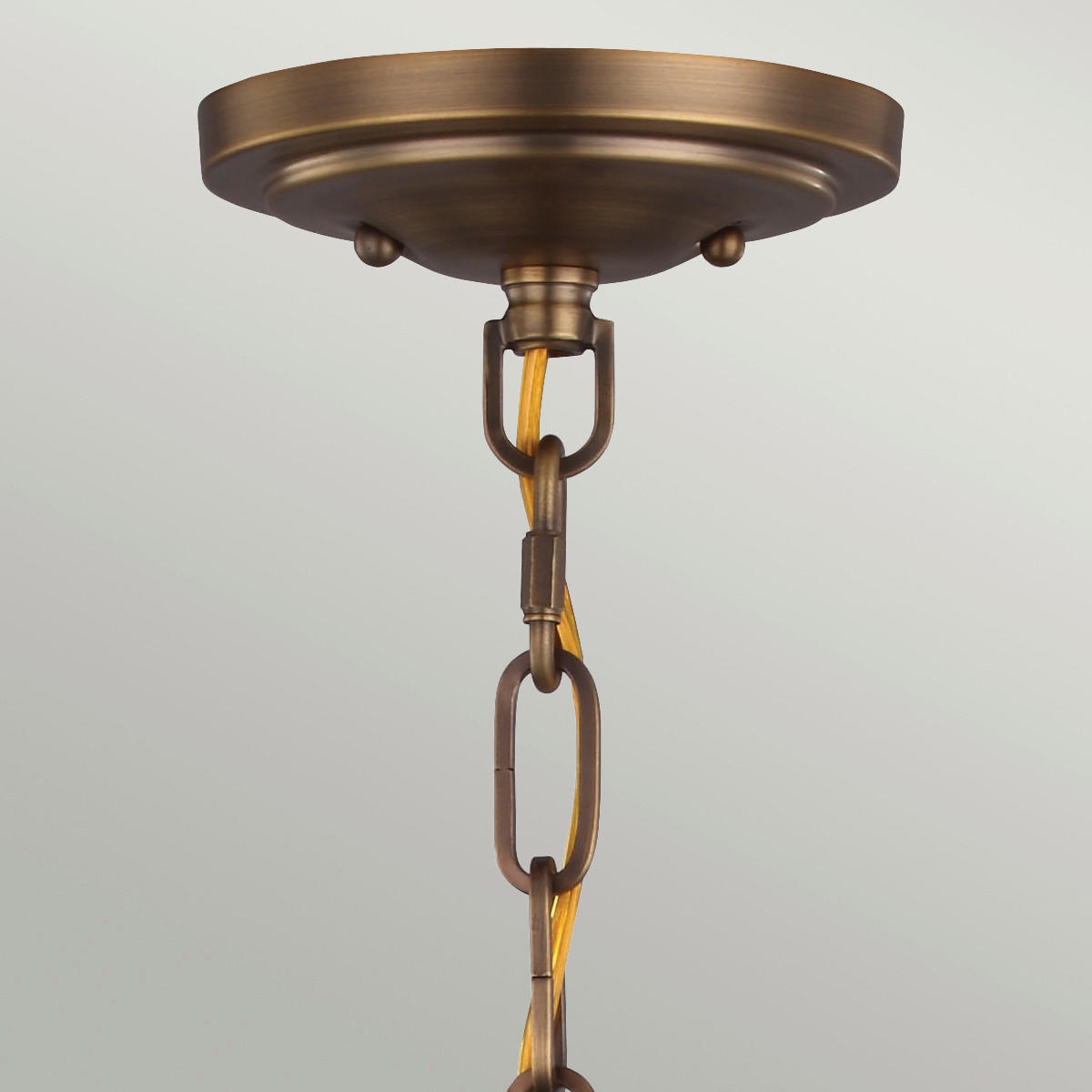 HÄNGELEUCHTE 20.3/43.2 cm    - Messingfarben/Schwarz, Konventionell, Glas/Metall (20.3/43.2cm) - Elstead Lighting