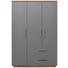 BABYKLEIDERSCHRANK Till - Taupe/Buchefarben, Design, Holzwerkstoff (134,5/200/55cm) - Jimmylee BABYKLEIDERSCHRANK Till - Taupe/Buchefarben, Design, Holzwerkstoff (134,5/200/55cm) - Jimmylee