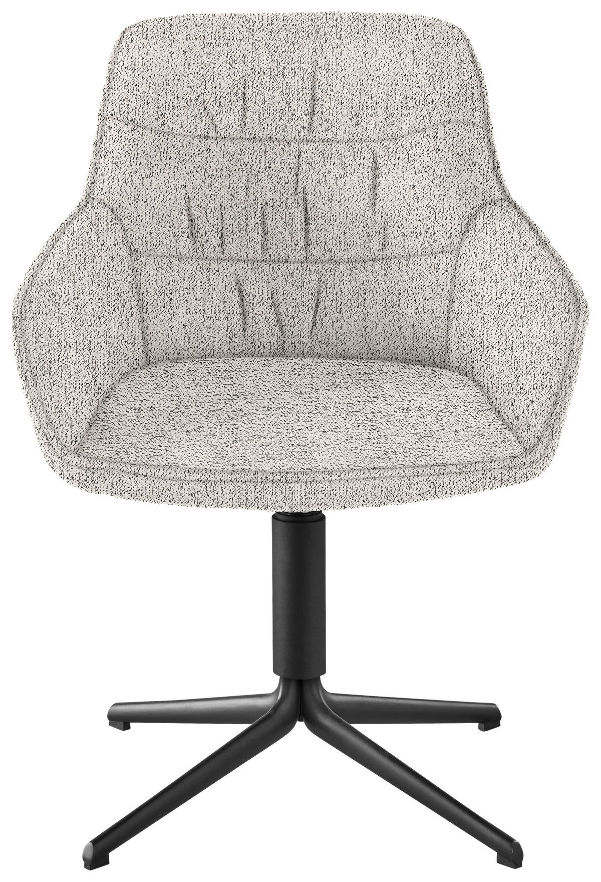 ARMLEHNSTUHL  in Eisen Bouclé  - Champagner, Design, Textil/Metall (62/87/61cm) - Musterring