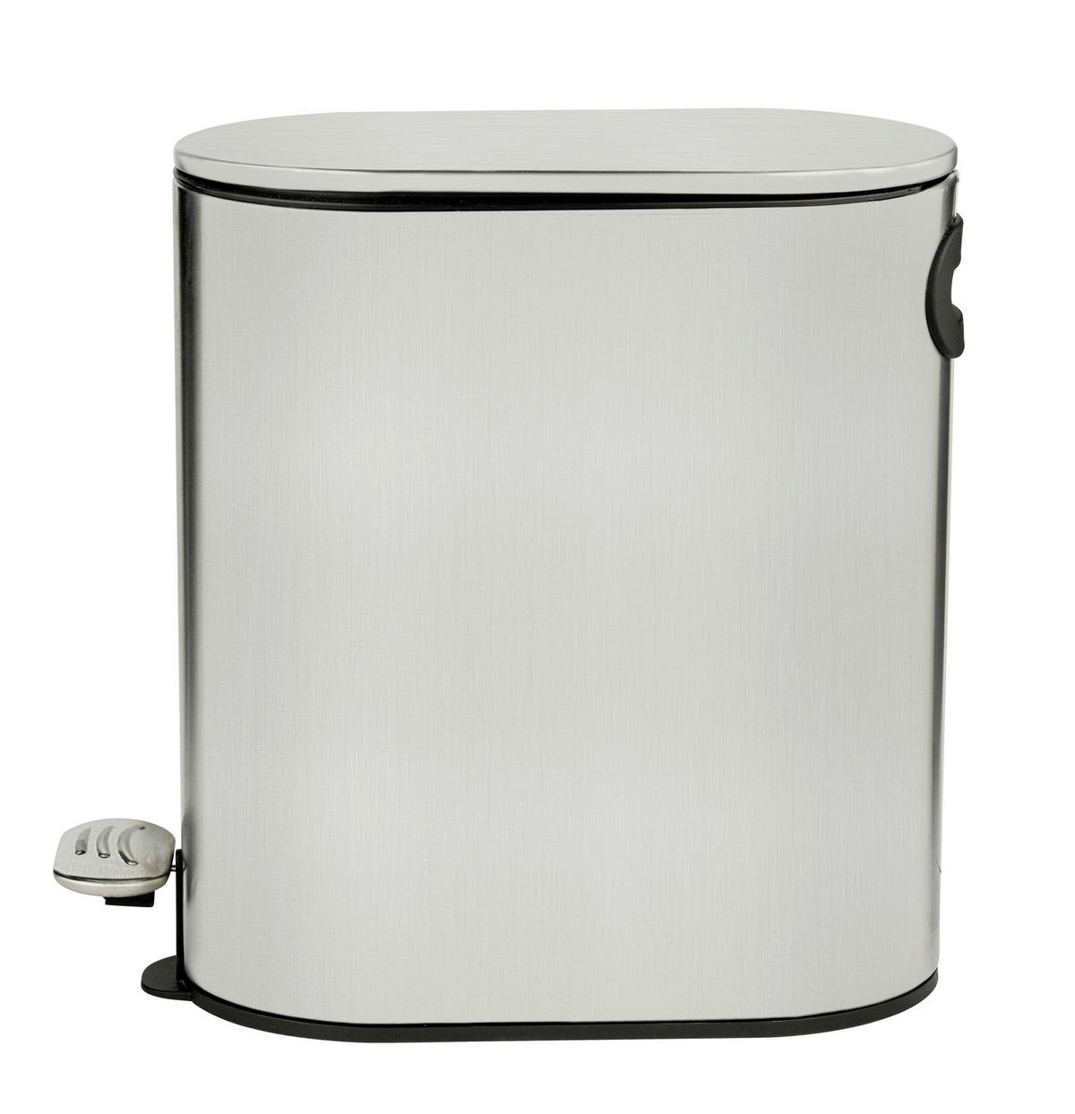 TRETEIMER 5 L  - Schwarz, Basics, Kunststoff/Metall (14/28,5/29,5cm) - Wenko