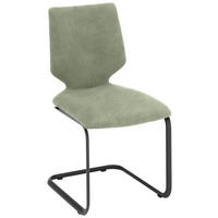 SCHWINGSTUHL Stahl Struktur  - Anthrazit/Hellgrün, Design, Textil/Metall (50/91/61cm) - Venjakob