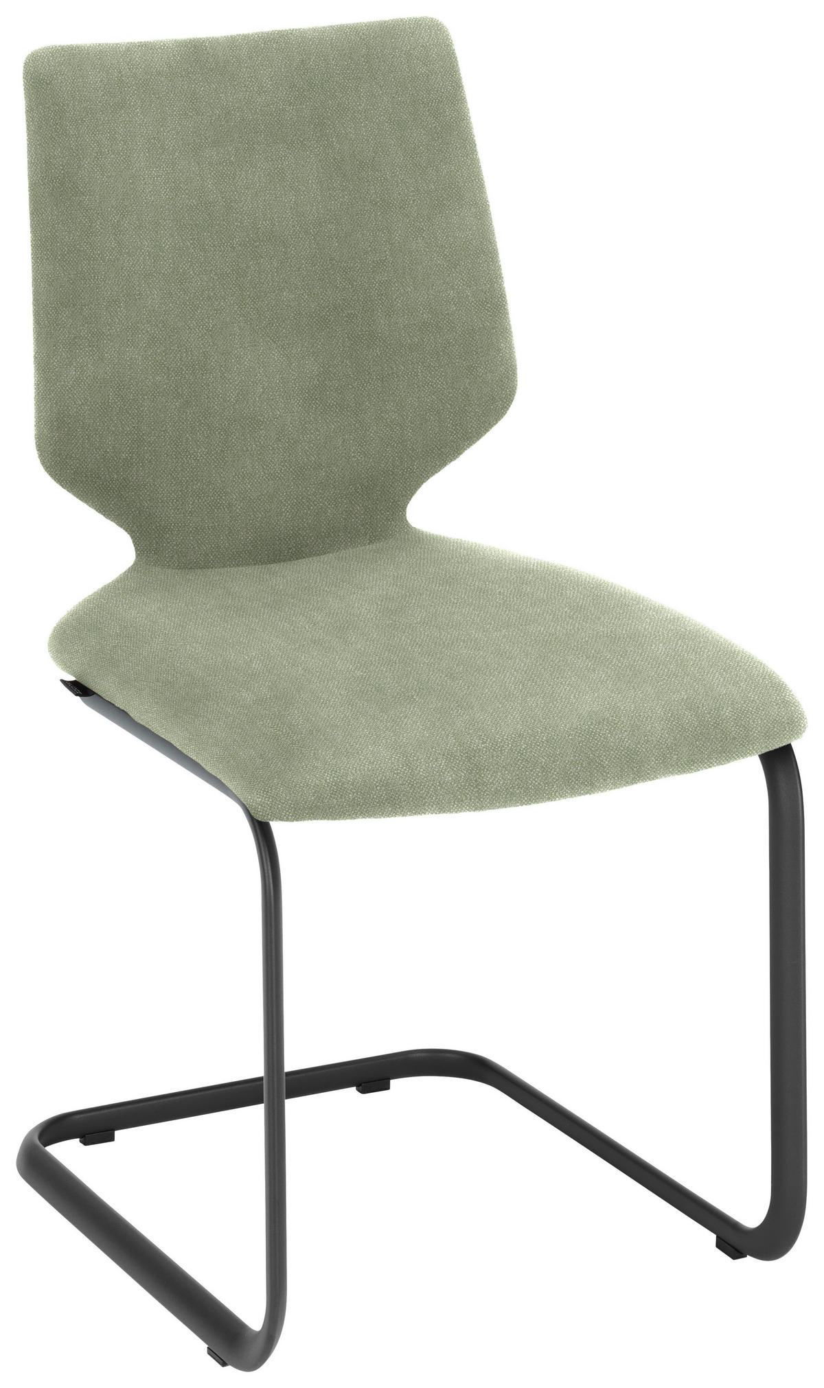 SCHWINGSTUHL Stahl Struktur  - Anthrazit/Hellgrün, Design, Textil/Metall (50/91/61cm) - Venjakob