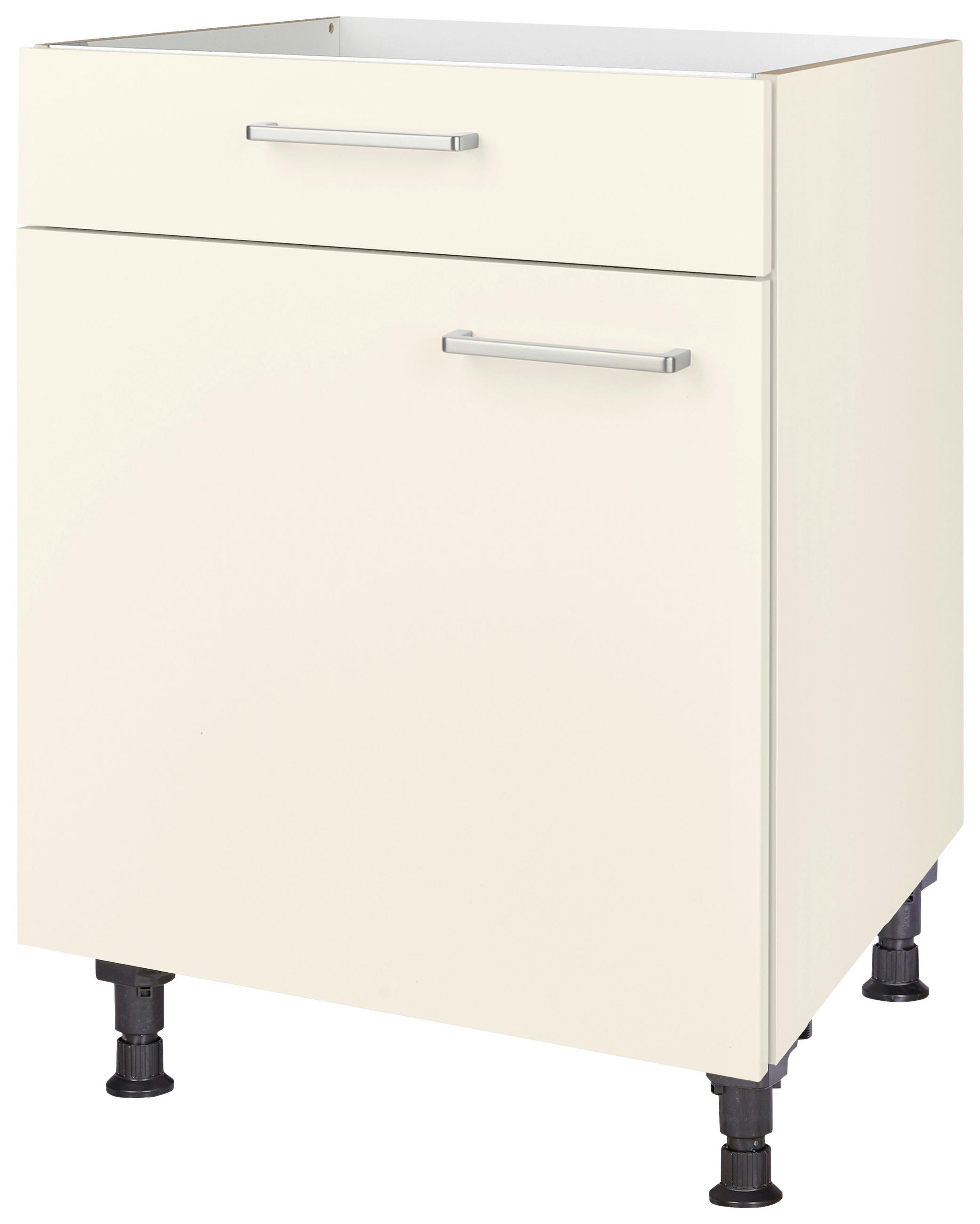 KOCHFELDUMBAUSCHRANK 60/87/56 cm  in Magnolie  - Edelstahlfarben/Magnolie, MODERN, Holzwerkstoff/Metall (60/87/56cm) - Nobilia