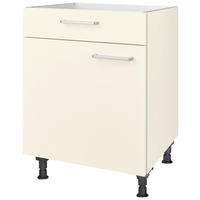 KOCHFELDUMBAUSCHRANK 60/87/56 cm  Magnolie  - Edelstahlfarben/Magnolie, Modern, Holzwerkstoff/Metall (60/87/56cm) - Nobilia