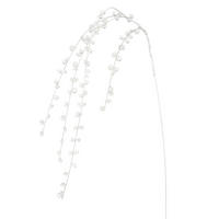 UMETNA ROŽA   116/8/5 cm            - srebrne barve, Basics, tekstil (116/8/5cm)