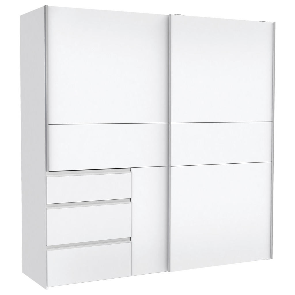 Carryhome SKŘÍŇ S POSOUVACÍMI DVEŘMI, bílá, 200/200/61 cm
