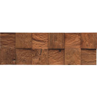 WANDVERKLEIDUNG 10 Stück  - Braun, Basics, Holz (55.2/18.4/2cm)
