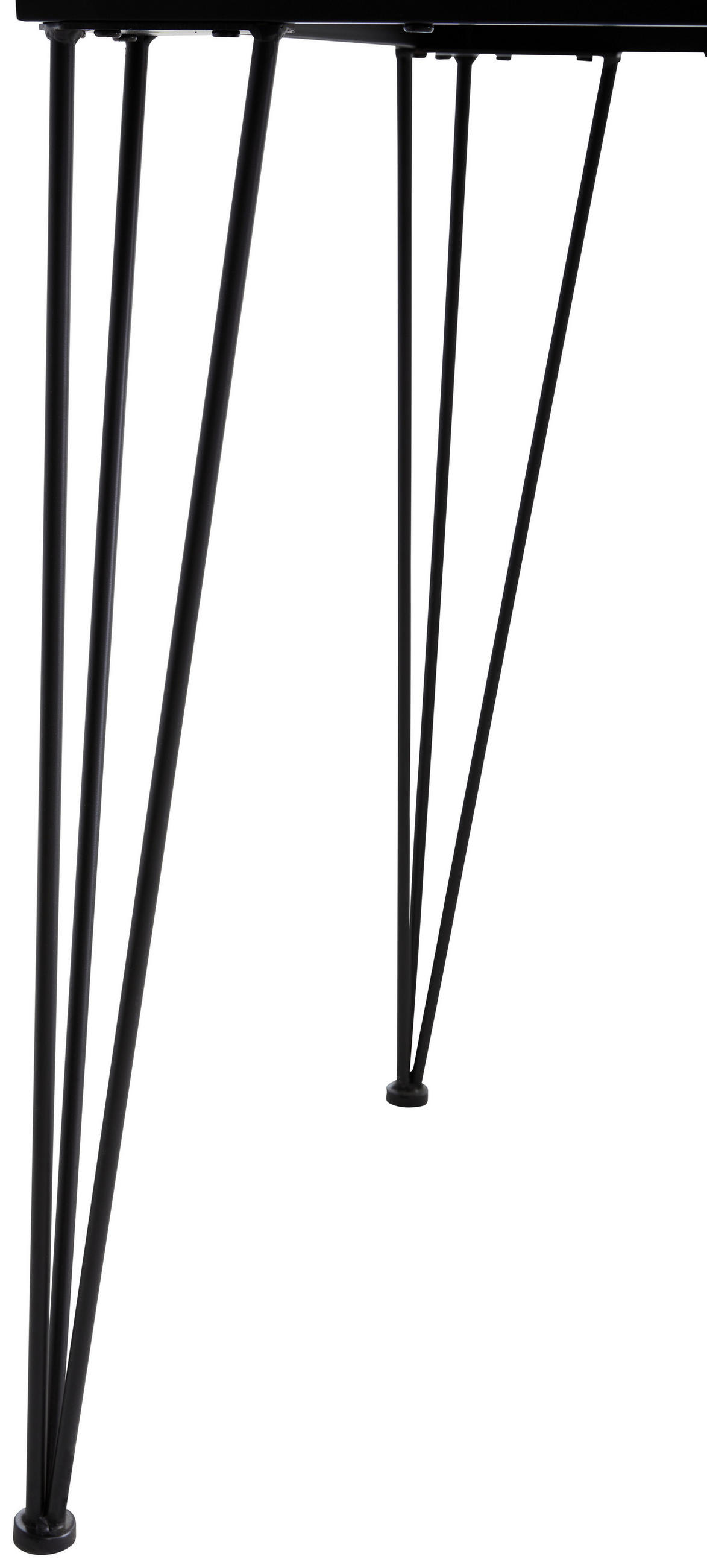 JEDILNA MIZA, naravne barve, črna  - črna/naravne barve, Basics, kovina/leseni material (150/70/75cm) - MID.YOU
