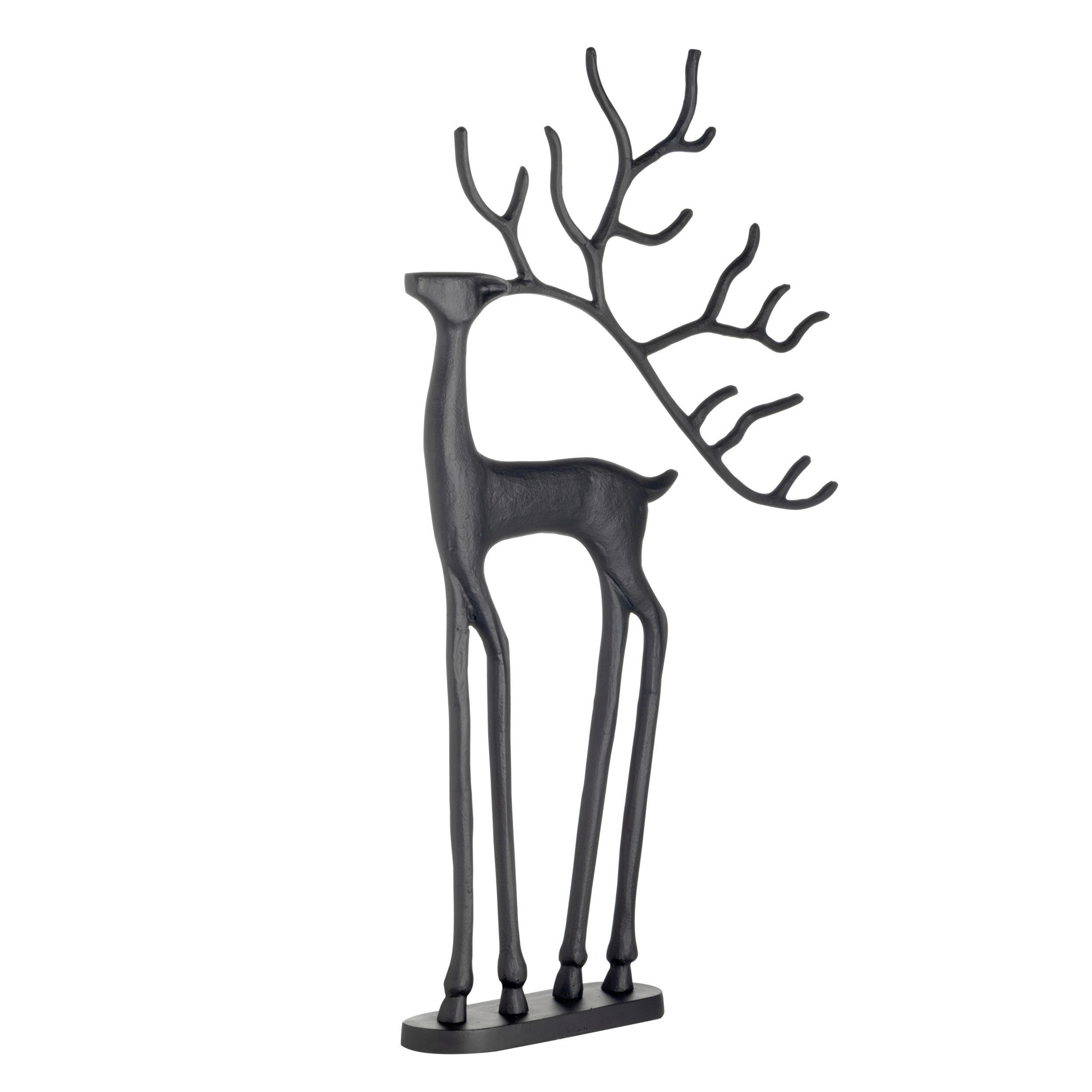 DEKOHIRSCH - Schwarz, LIFESTYLE, Metall (42/7,5/69cm)