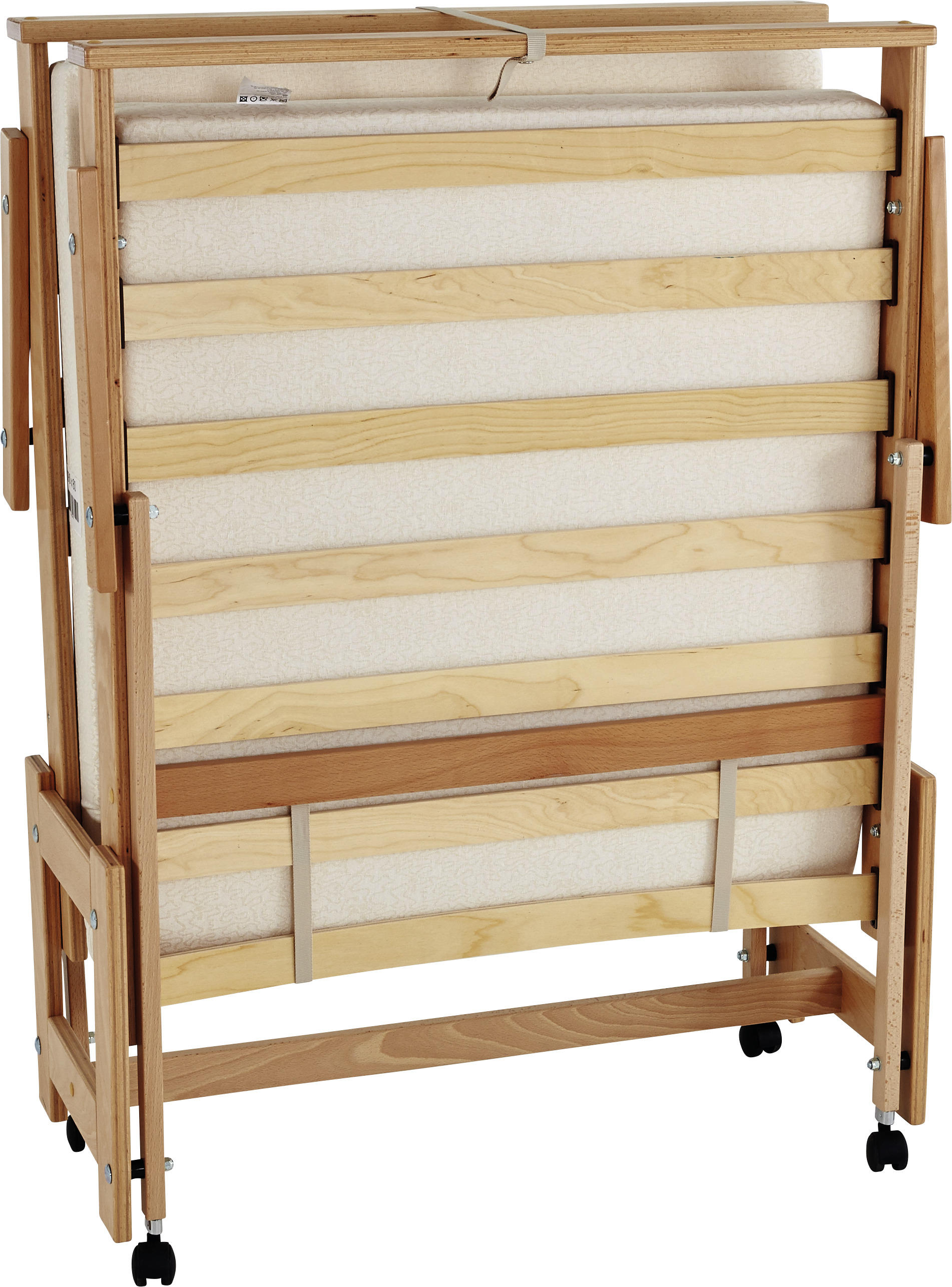 KLAPPBETT Holz, Textil  - Buchefarben, Basics, Holz/Textil (80/190cm) - Livetastic