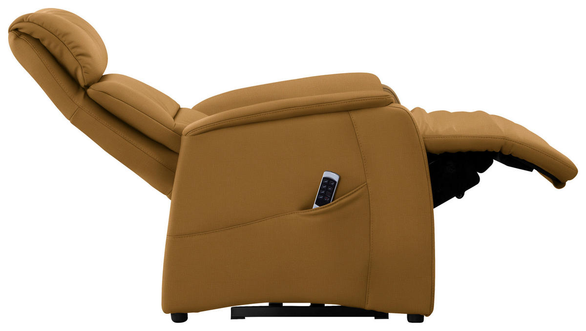 FERNSEHSESSEL in Cognac  - Cognac/Schwarz, Konventionell, Leder/Kunststoff (69/109/83cm) - Cantus
