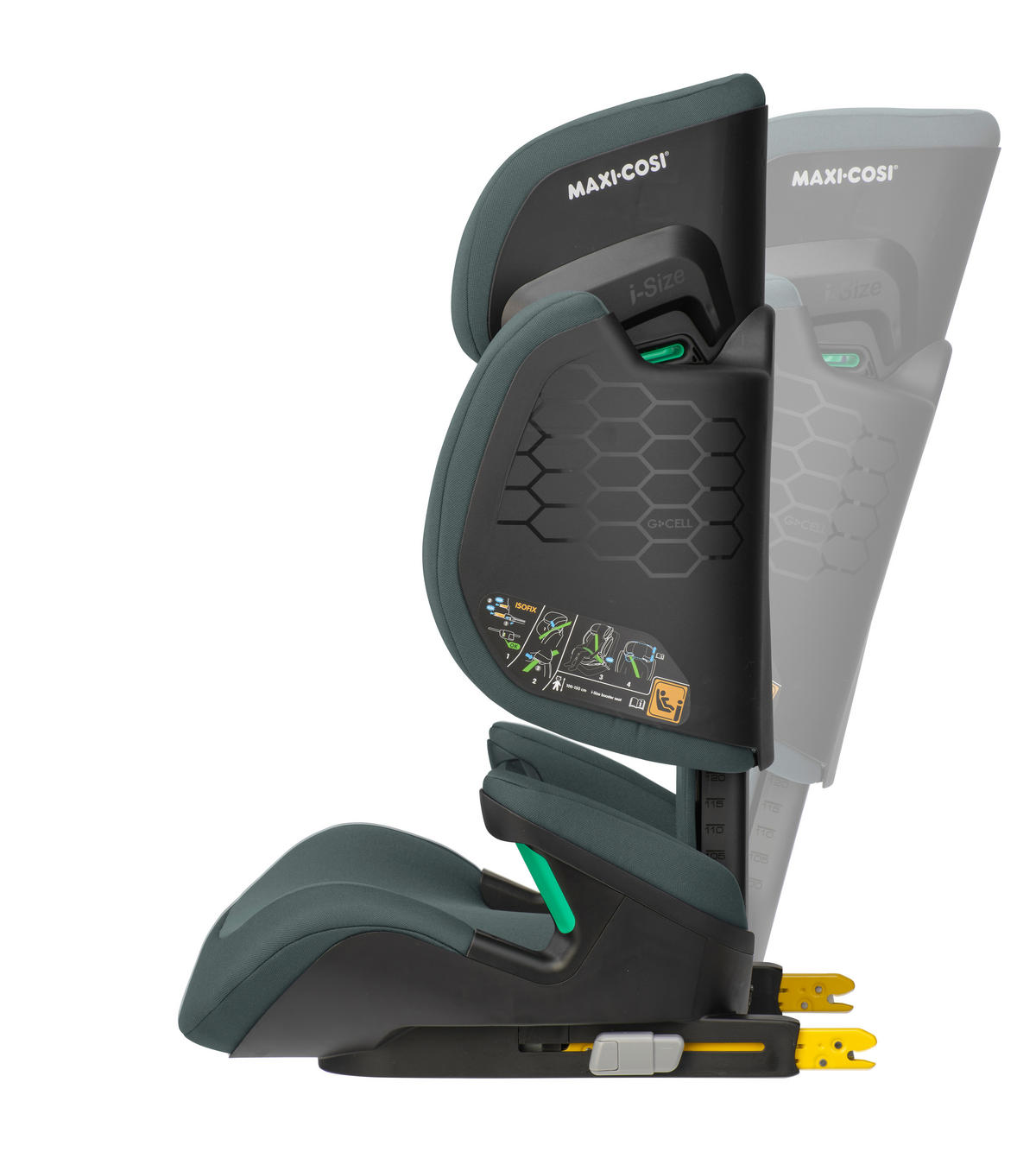 AUTO-SEDIŠTE ZA DECU  Rodifix R i-Size  - tamnosiva, Osnovno, metal/plastika (49/60/54cm) - Maxi-Cosi