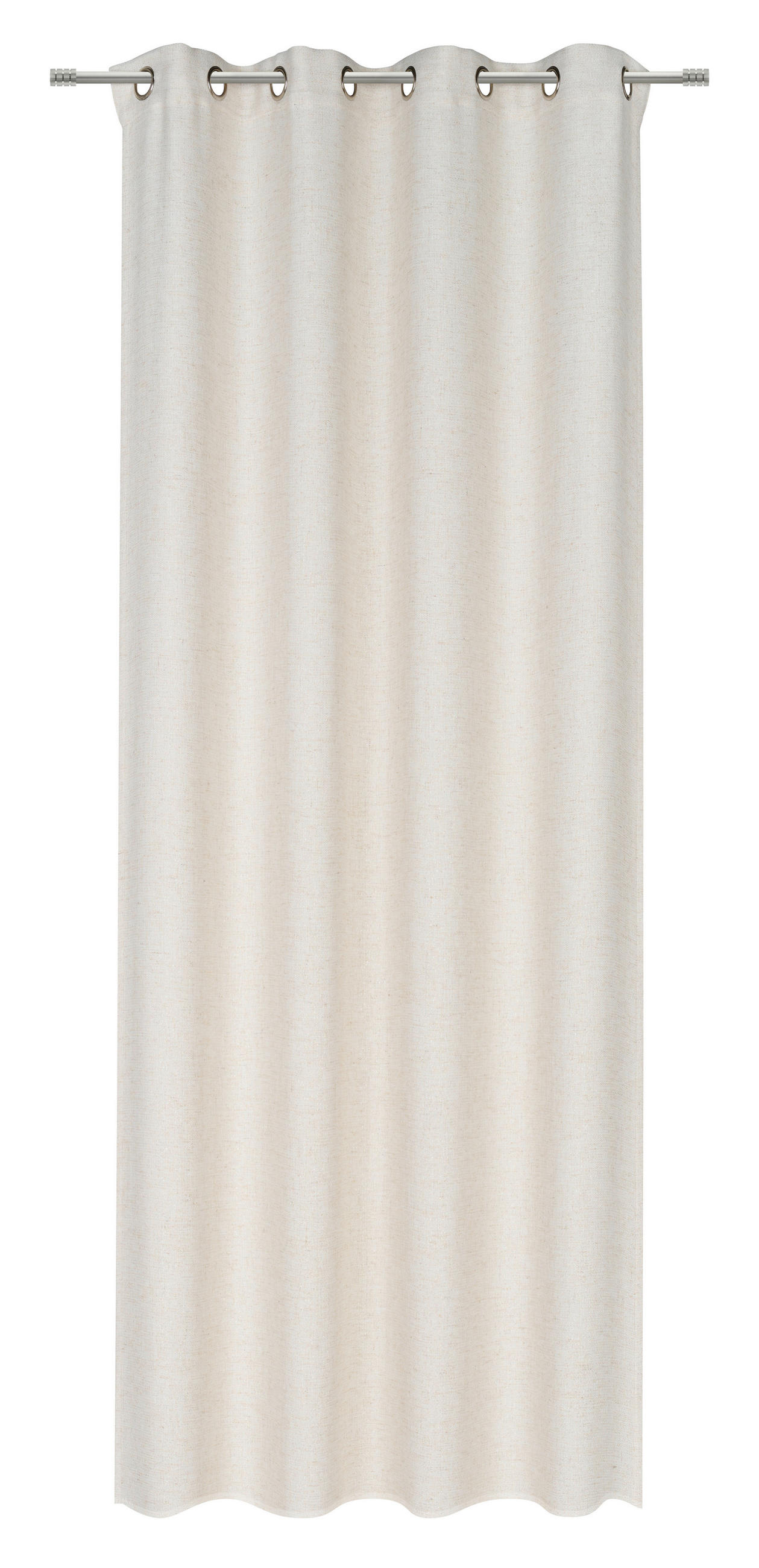 HOTOVÝ ZÁVĚS, neprůsvitné, 140/260 cm - krémová/cappuccino, Natur, textil (140/260cm) - Esposa