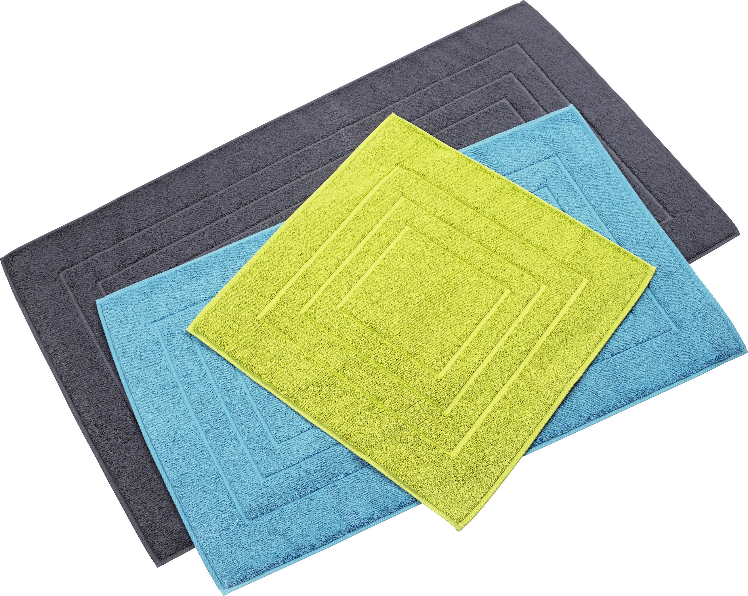 BADEMATTE Hellgrün 60/100 cm  - Hellgrün, Basics, Textil (60/100cm) - Vossen