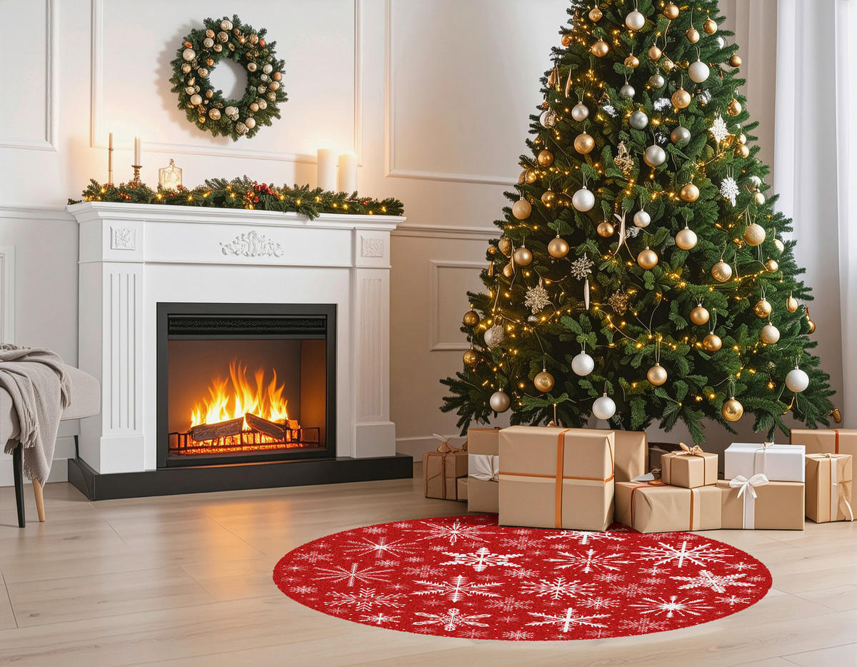 SZŐNYEG  XMAS  - sötét rózsaszín, Basics, műanyag (90cm) - X-Mas