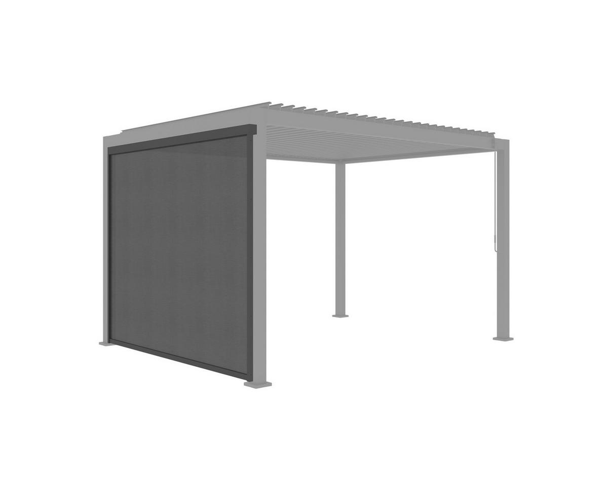 PERGOLA-ROLLO 371/231,5/8,5 cm  - Anthrazit, Basics, Textil (371/231,5/8,5cm) - Gardenson