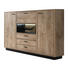 HIGHBOARD 157/124/40 cm - Eichefarben/Schwarz, KONVENTIONELL, Holzwerkstoff/Metall (157/124/40cm) - Carryhome HIGHBOARD 157/124/40 cm - Eichefarben/Schwarz, KONVENTIONELL, Holzwerkstoff/Metall (157/124/40cm) - Carryhome