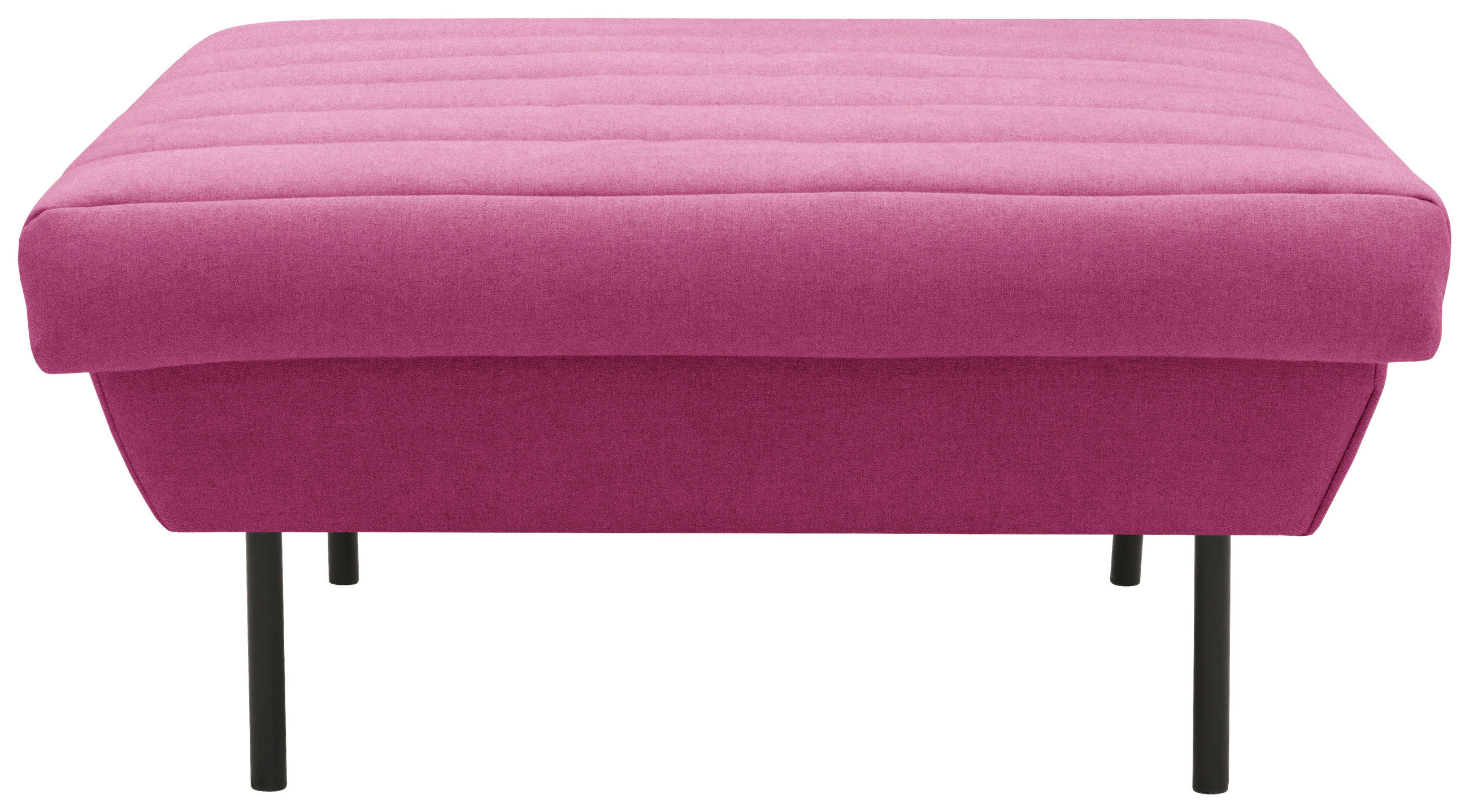 HOCKER Rosa  - Schwarz/Rosa, Design, Textil/Metall (90/45/105cm) - LOOKS by W.Joop