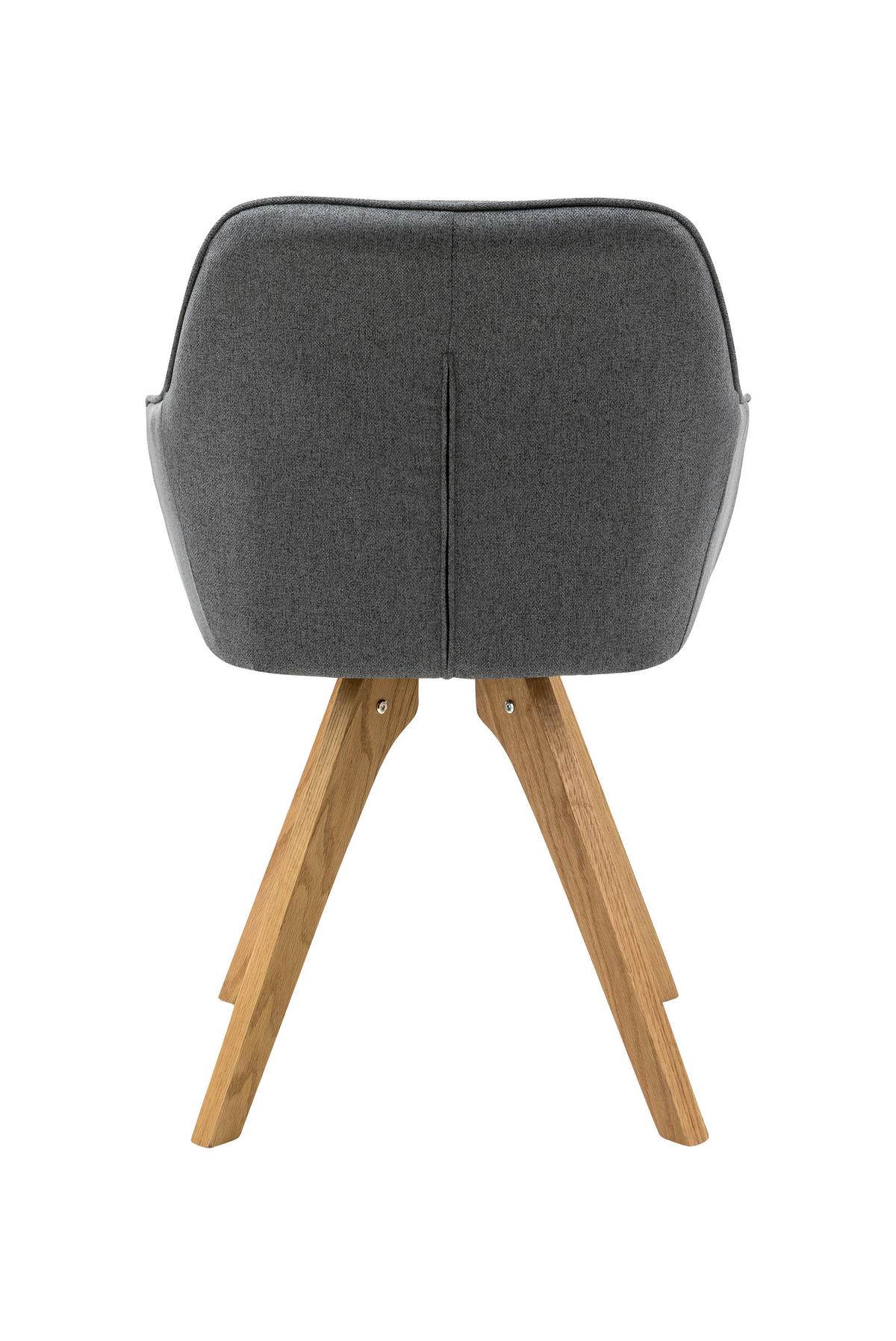 SADA STOLIČIEK S PODRÚČKAMI 2 kus - sivá/prírodná farba, Modern, drevo/textil (59/88/61cm) - Livetastic