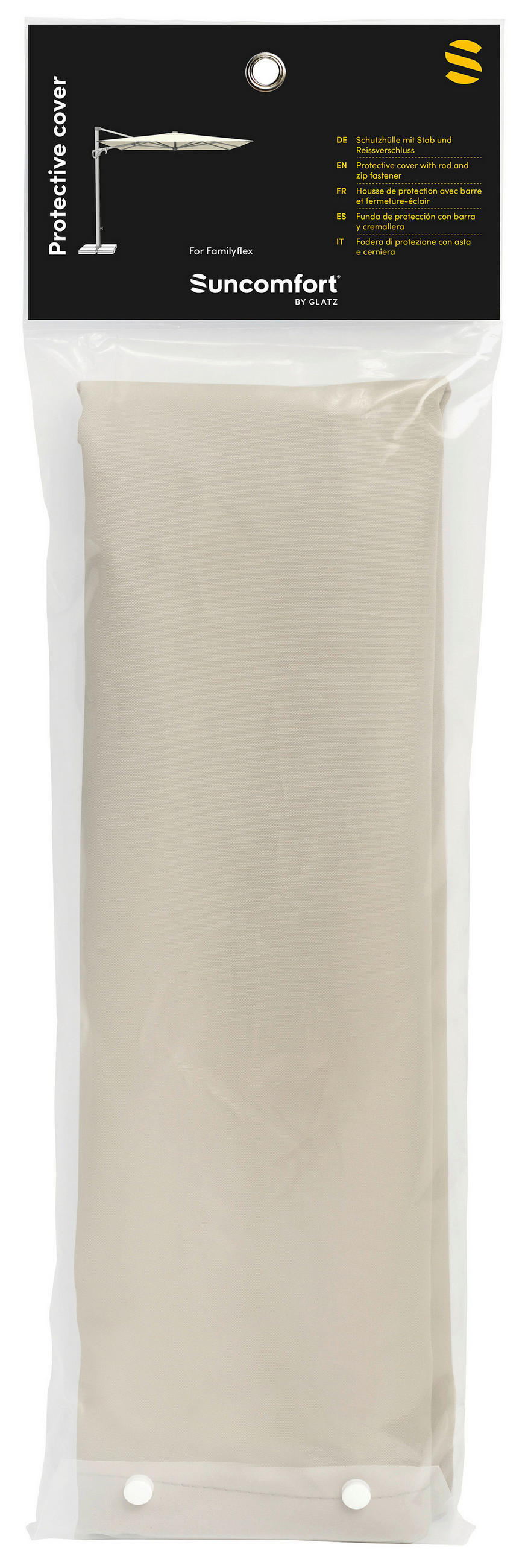 SCHUTZHÜLLE Champagner   - Champagner, Basics, Textil (40-48/218cm) - Suncomfort by Glatz