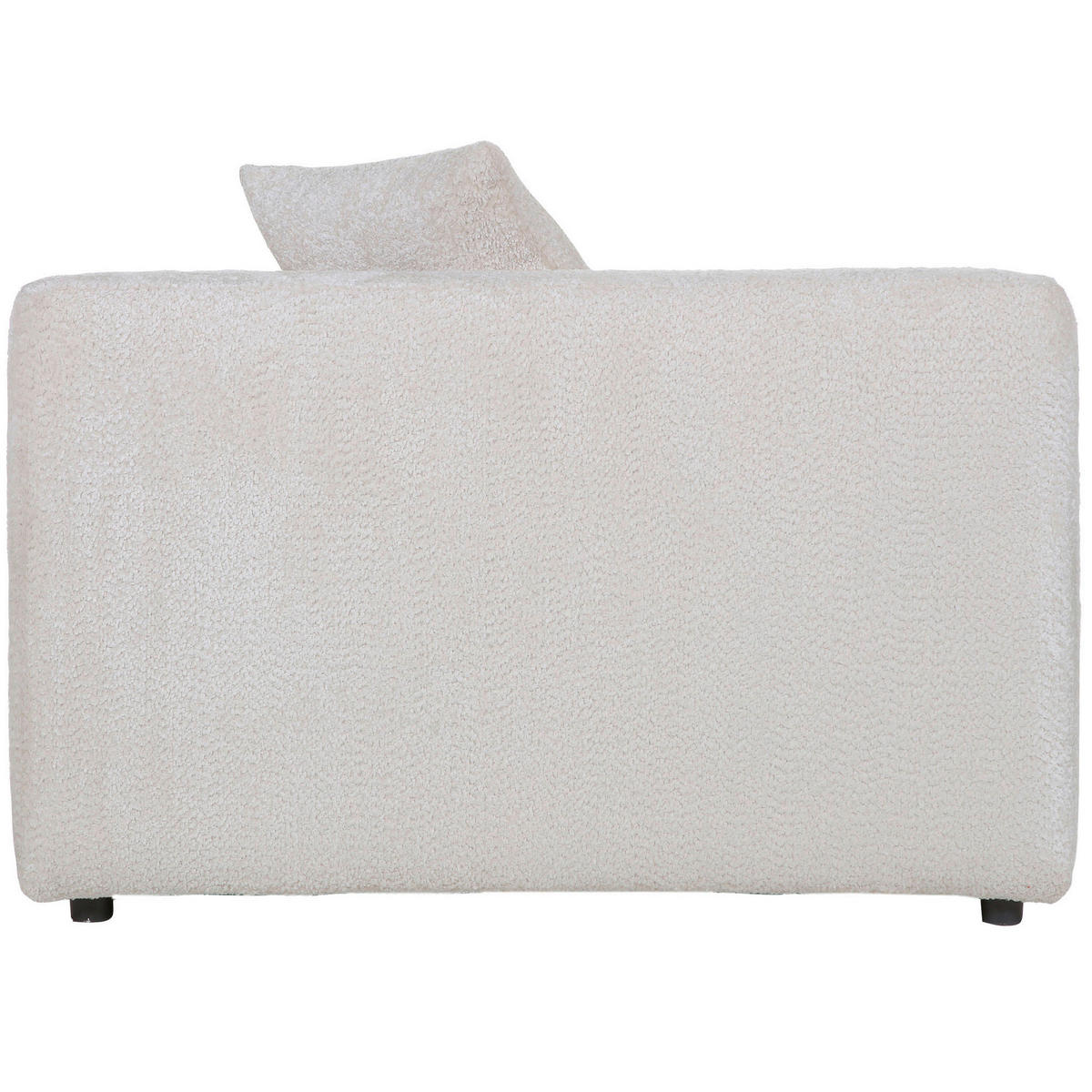 BIG SOFFA i chenille cremefärgad  - svart/cremefärgad, Modern, textil/plast (228/66/111cm) - Carryhome
