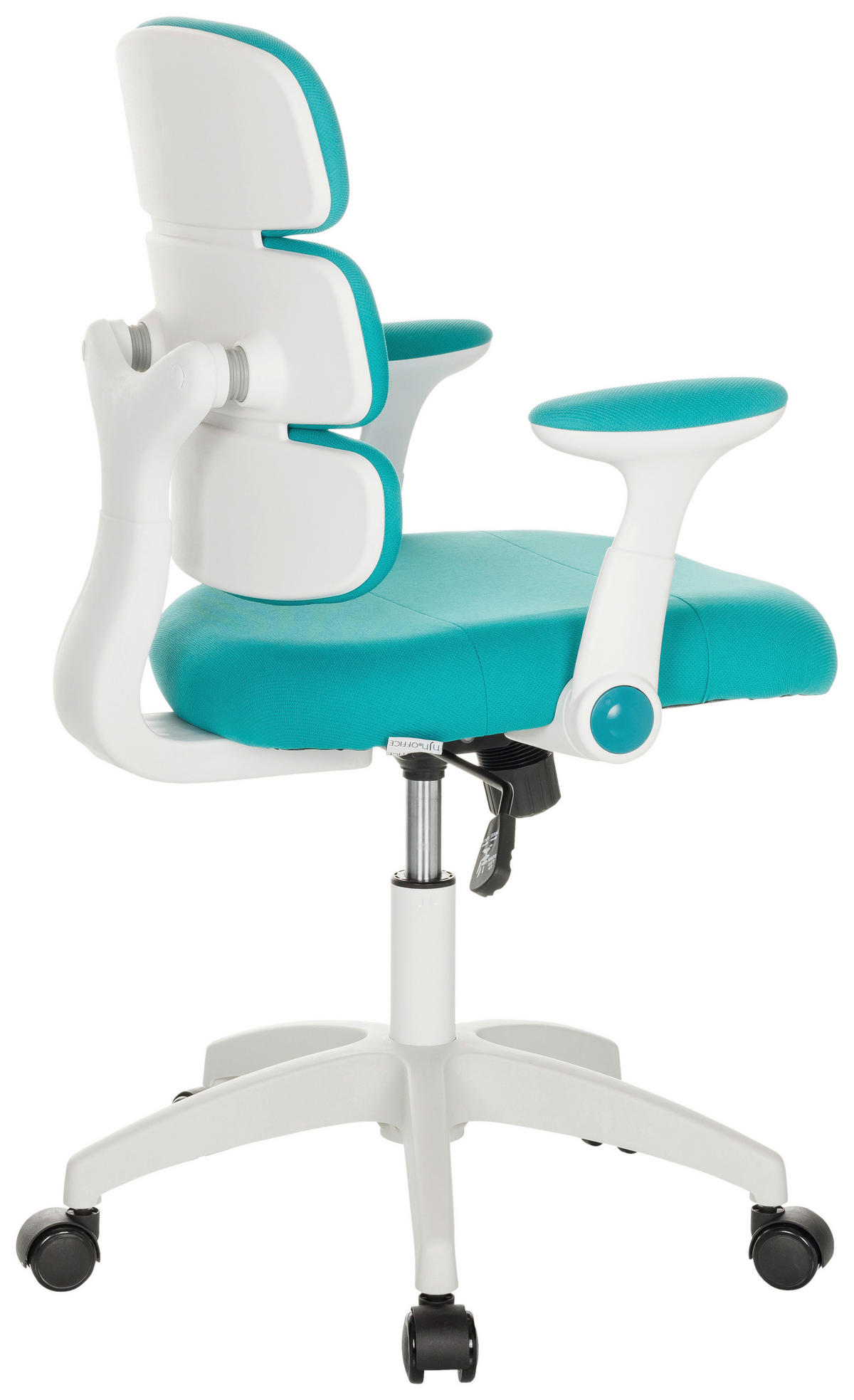 MLADINSKI VRTLJIVI STOL tekstil modra  - modra/bela, Basics, umetna masa/tekstil (62/86-97/62cm) - MID.YOU