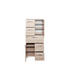 MIDISCHRANK Buchefarben - Chromfarben/Buchefarben, Design, Glas/Holzwerkstoff (60/134/35cm) - Carryhome